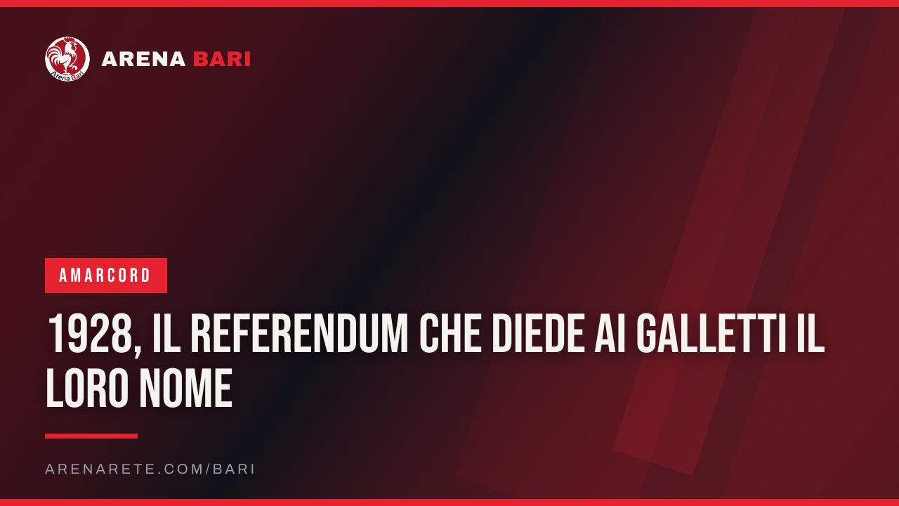 1928, il referendum che diede ai Galletti il loro nome