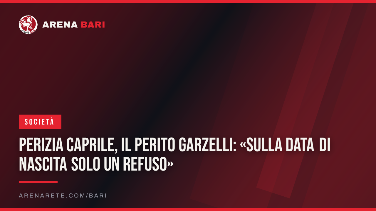Perizia Caprile, il perito Garzelli: «Sulla data di nascita solo un refuso»