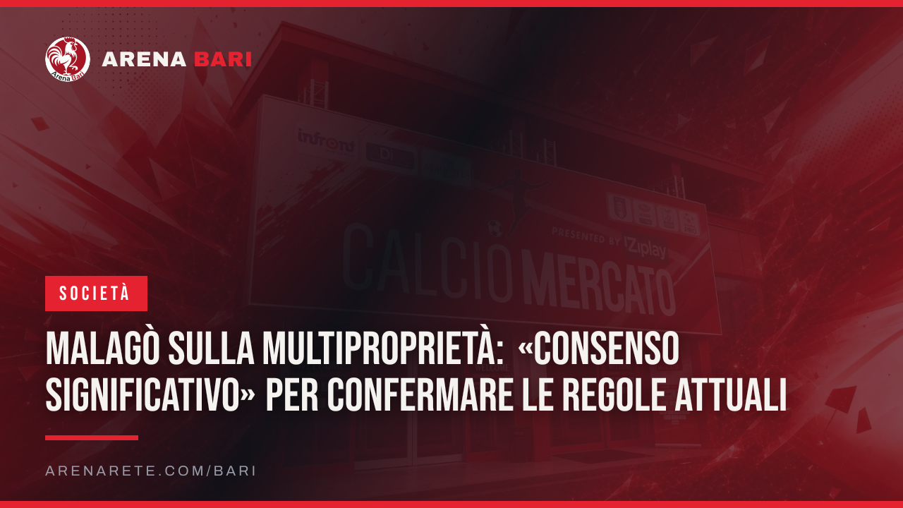 Malagò sulla multiproprietà: «Consenso significativo» per confermare le regole attuali