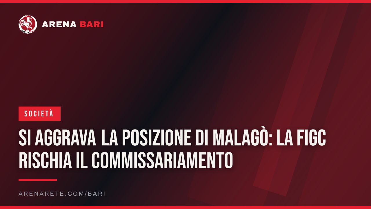 Si aggrava la posizione di Malagò: la Figc rischia il commissariamento
