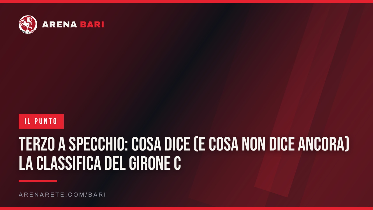 Terzo a specchio: cosa dice (e cosa non dice ancora) la classifica del Girone C
