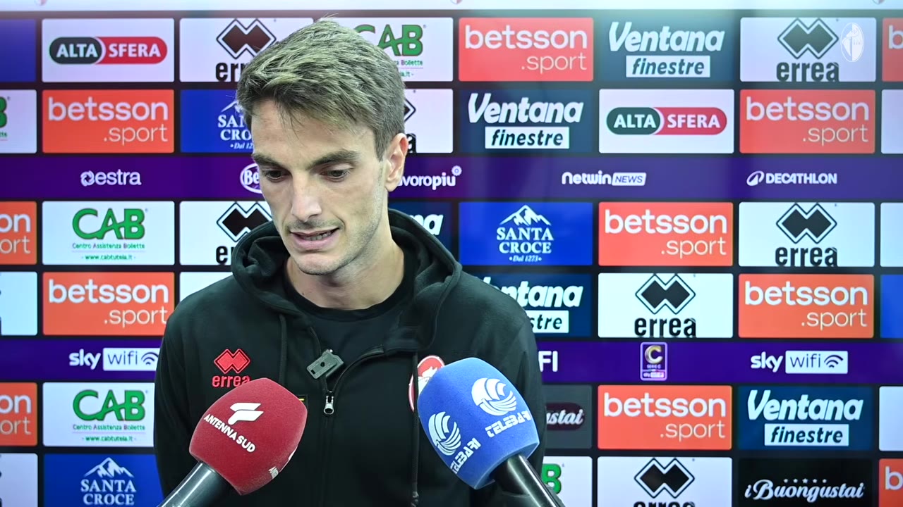 Bari-Cosenza | Giulio Maggiore nel post gara