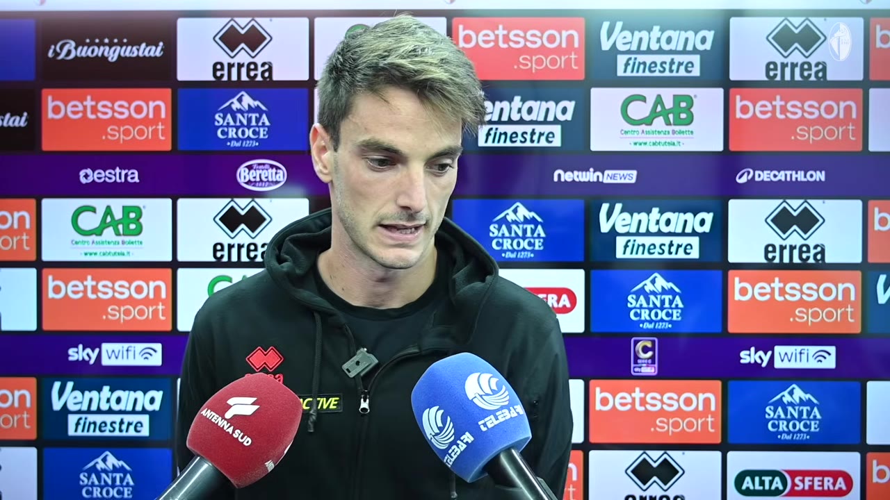 Bari-Cosenza | Giulio Maggiore nel post gara