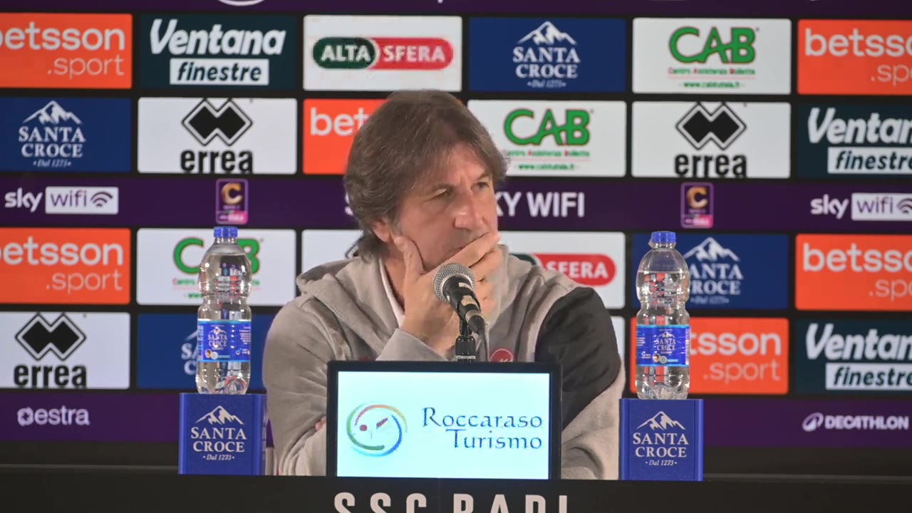 Bari-Scafatese | La conferenza stampa pre gara di mister Massimo Rastelli