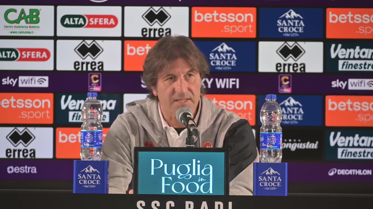 Bari-Scafatese | La conferenza stampa pre gara di mister Massimo Rastelli