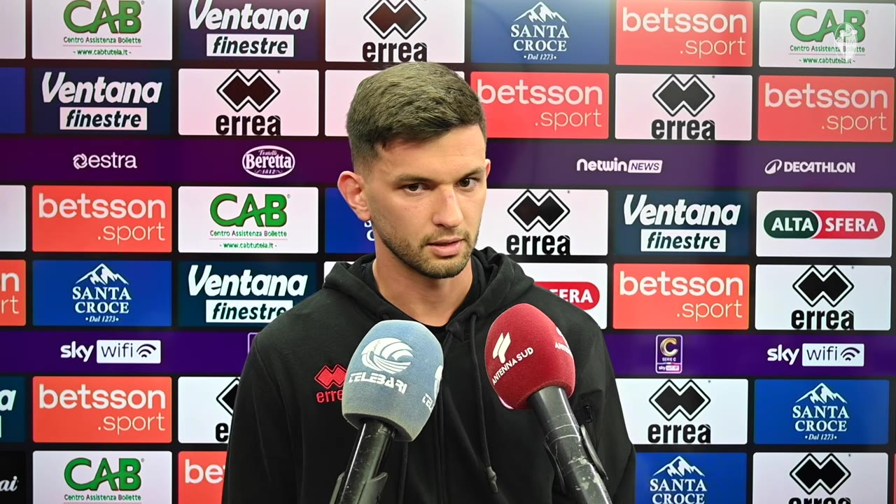 Bari-Crotone | Matteo Anzolin nel post gara