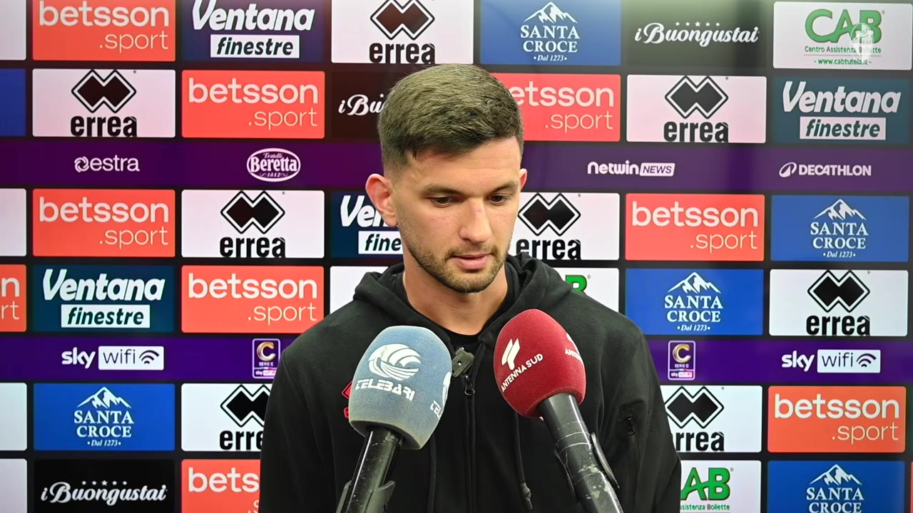 Bari-Crotone | Matteo Anzolin nel post gara