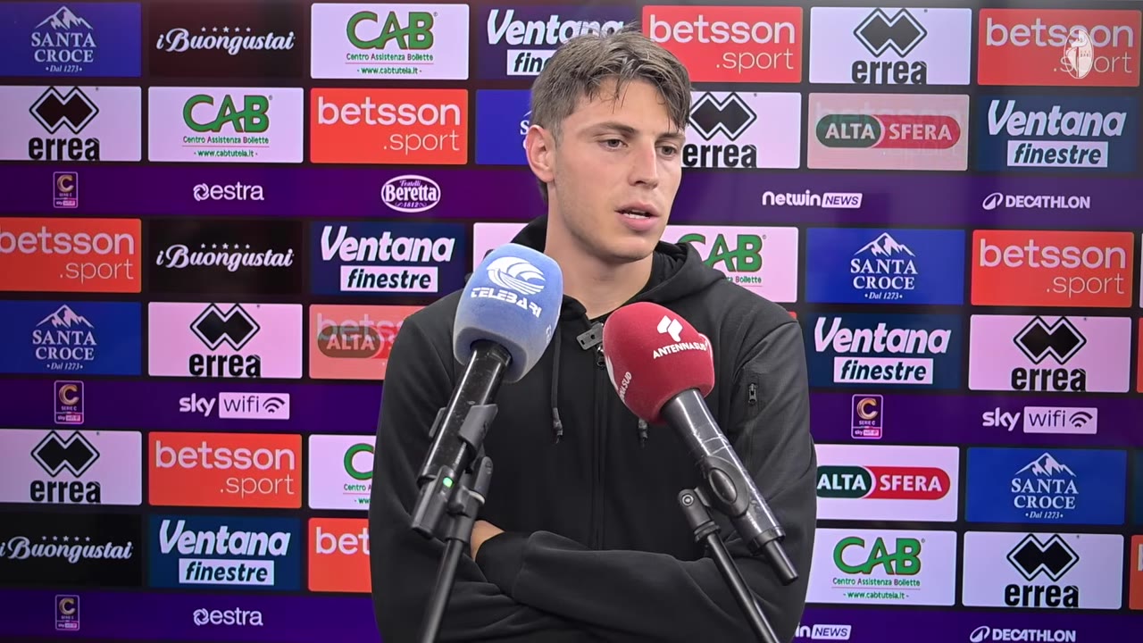 Bari-Giugliano | Niccolò Cocetta nel post gara