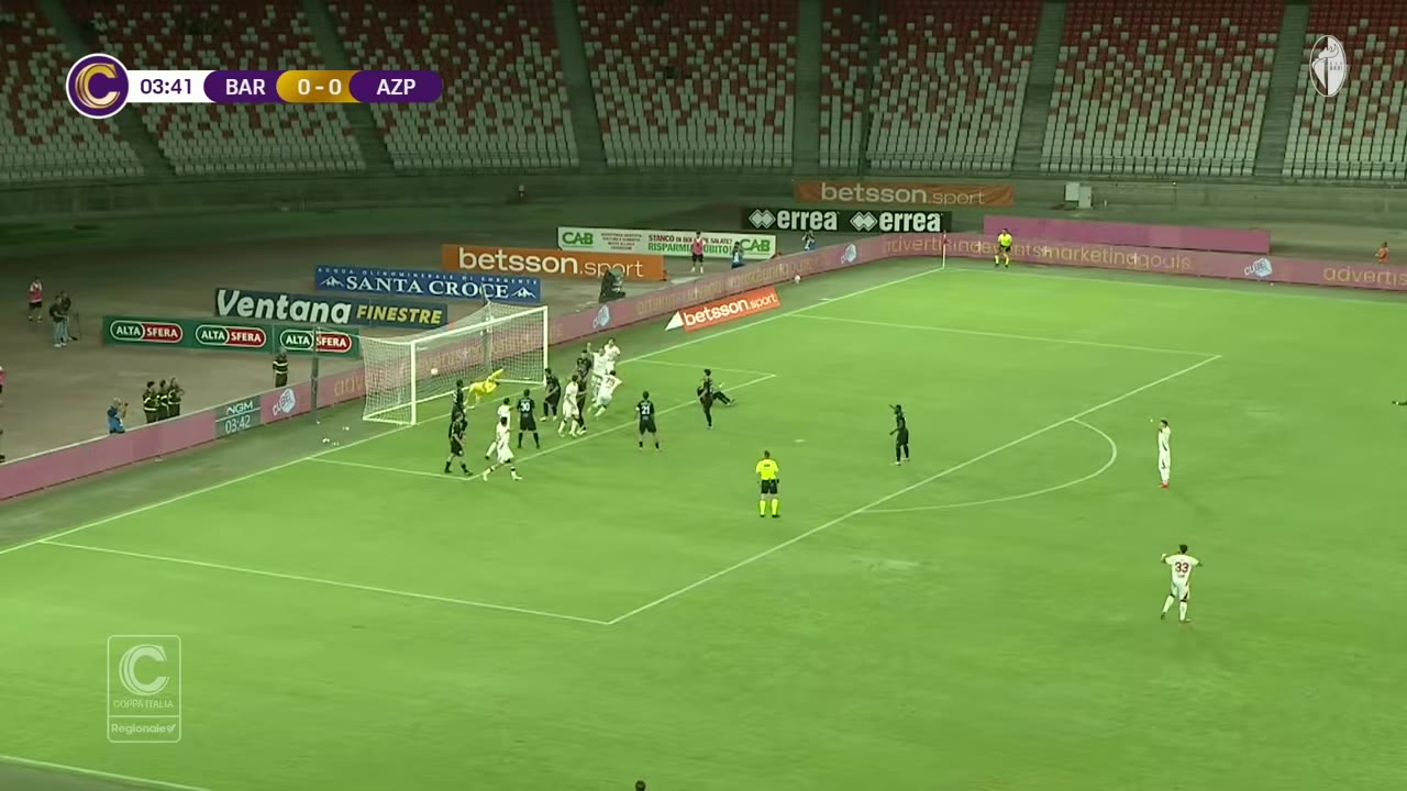 Bari-Picerno 1-1 |  5-4 dopo i Tiri di Rigore