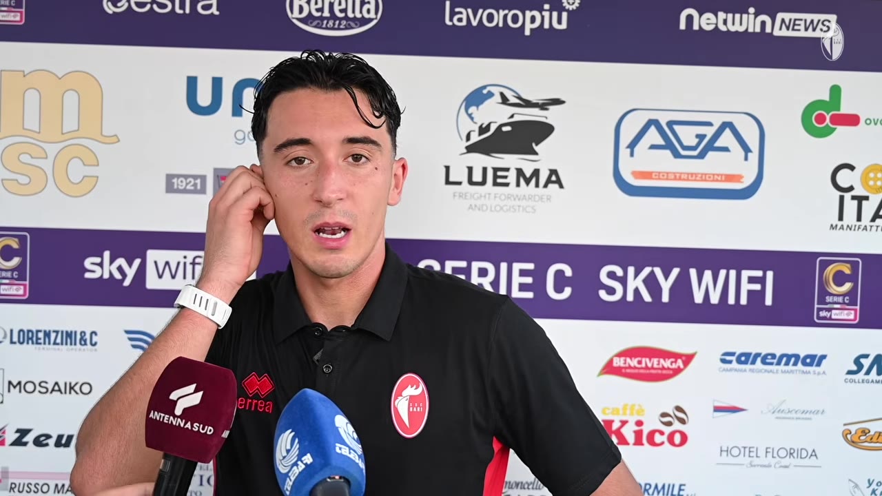 Sorrento-Bari | Leonardo Mendicino nel post gara