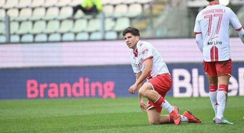 Colangiuli con la maglia del SSC Bari