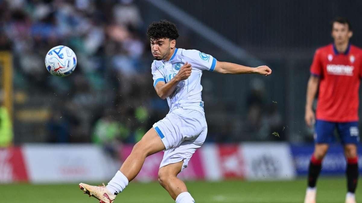 Prisco con la maglia del Napoli