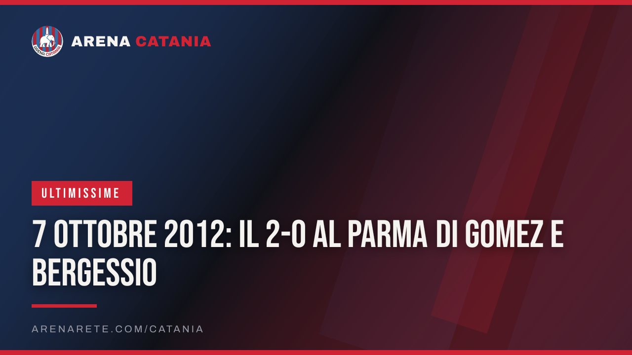 7 ottobre 2012: il 2-0 al Parma di Gomez e Bergessio