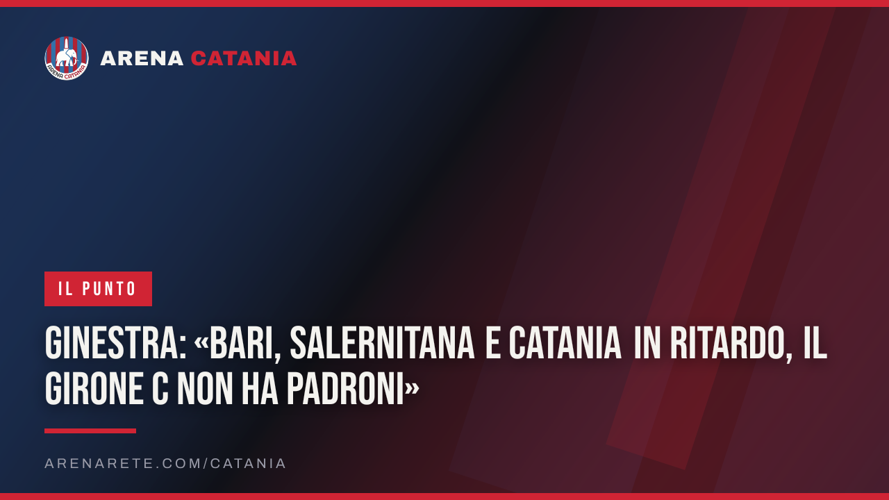Ginestra: «Bari, Salernitana e Catania in ritardo, il Girone C non ha padroni»