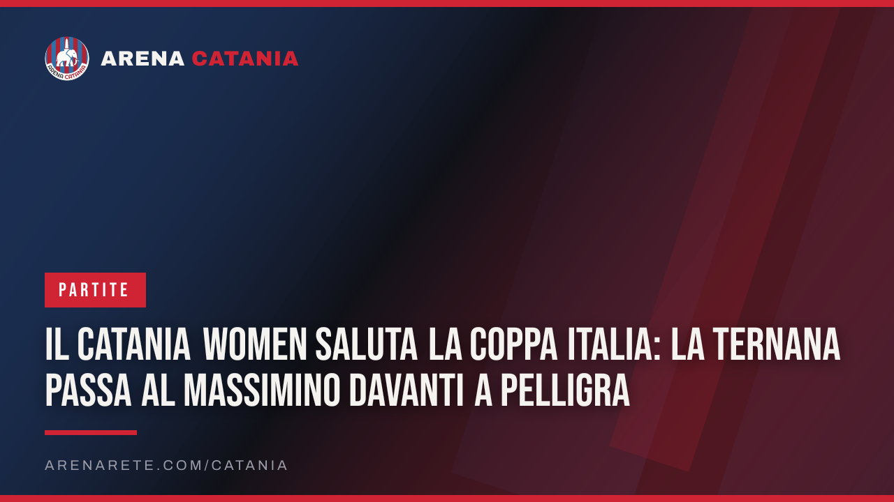 Il Catania Women saluta la Coppa Italia: la Ternana passa al Massimino davanti a Pelligra