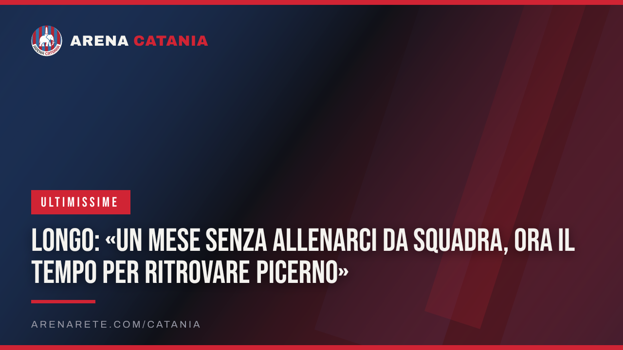 Longo: «Un mese senza allenarci da squadra, ora il tempo per ritrovare Picerno»