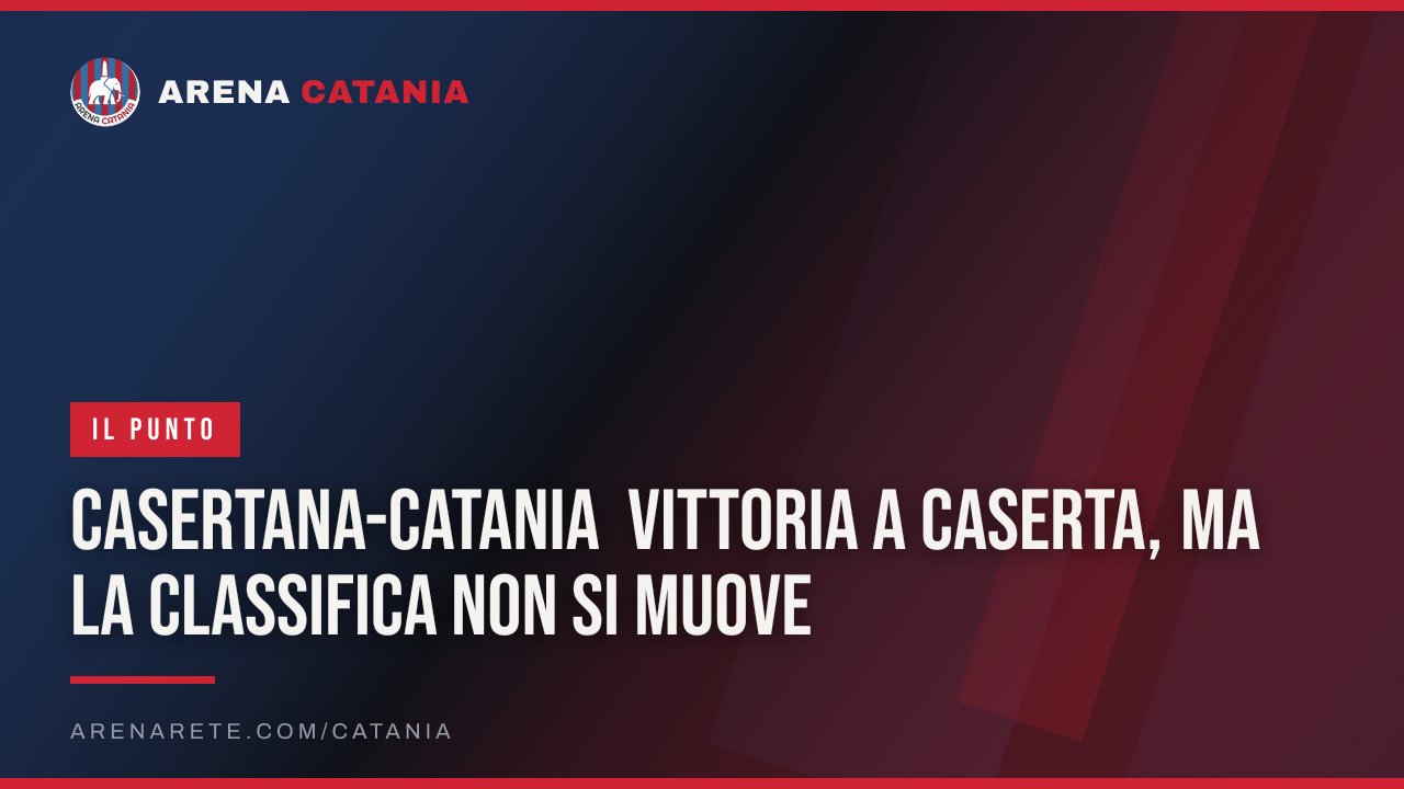 Casertana-Catania Vittoria a Caserta, ma la classifica non si muove