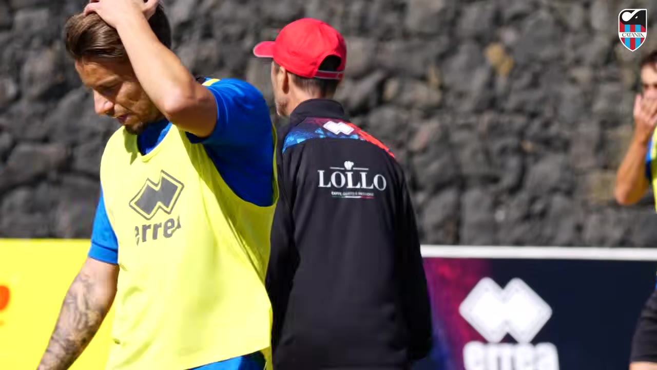 L'allenamento dei rossazzurri a due giorni da Potenza-Catania