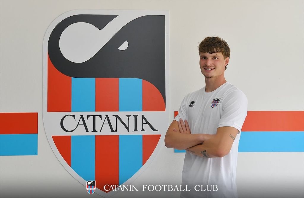 Rinaldi con la maglia del Catania FC