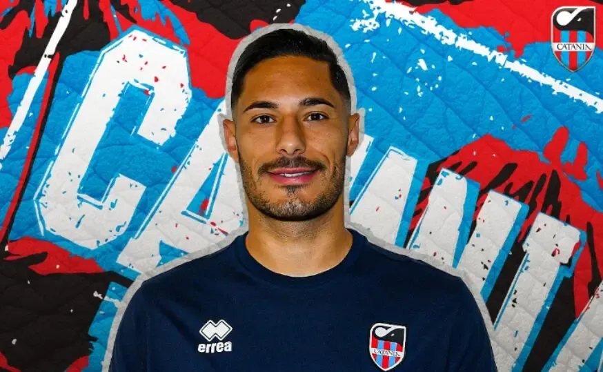 Aloi con la maglia del Catania FC