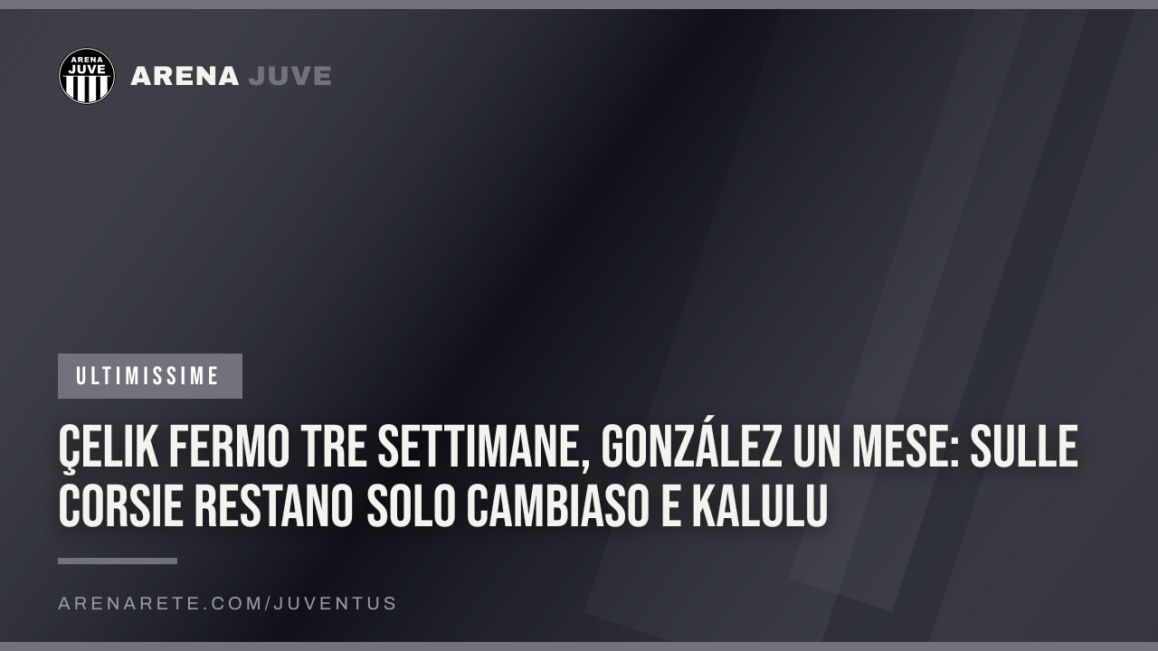 Çelik fermo tre settimane, González un mese: sulle corsie restano solo Cambiaso e Kalulu