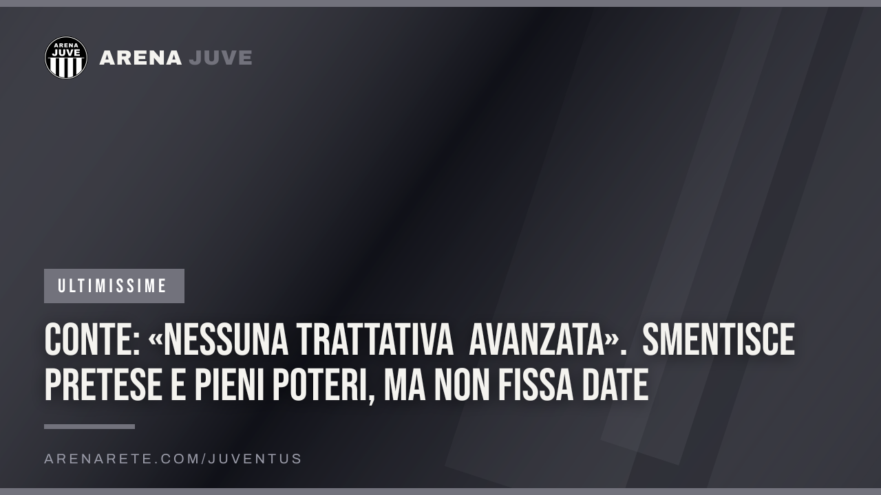 Conte: «Nessuna trattativa avanzata». Smentisce pretese e pieni poteri, ma non fissa date