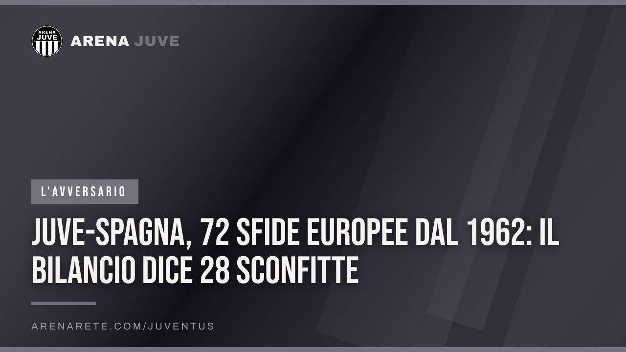 Juve-Spagna, 72 sfide europee dal 1962: il bilancio dice 28 sconfitte