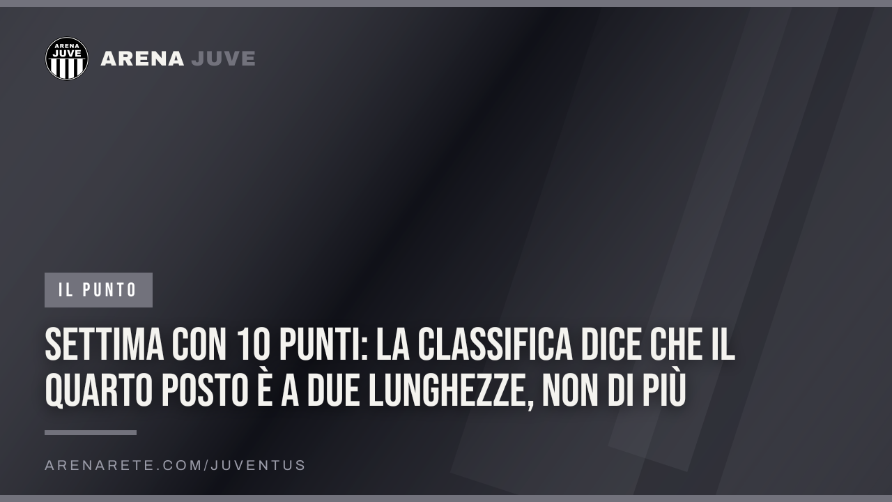 Settima con 10 punti: la classifica dice che il quarto posto è a due lunghezze, non di più