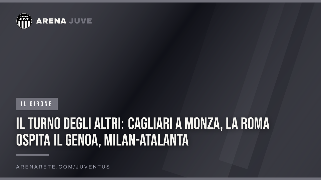 Il turno degli altri: Cagliari a Monza, la Roma ospita il Genoa, Milan-Atalanta