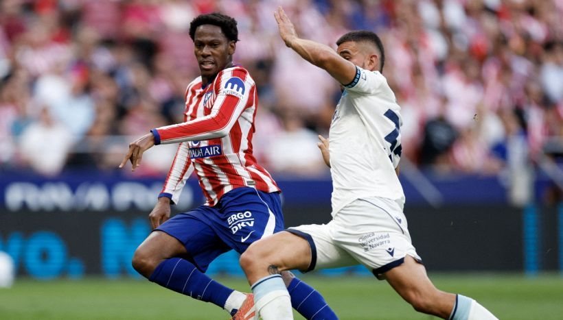 David con la maglia del Atletico Madrid