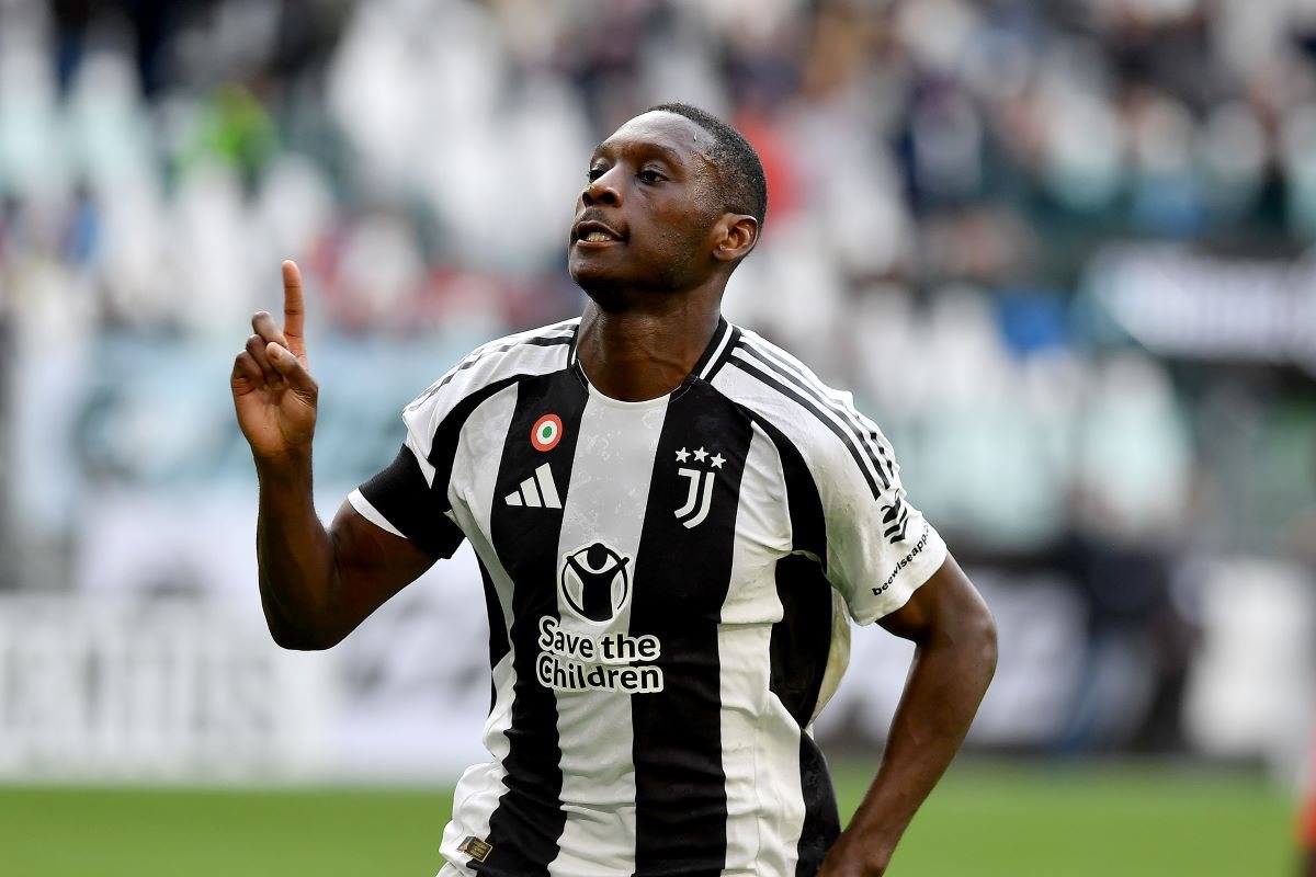 Muani con la maglia del Juventus