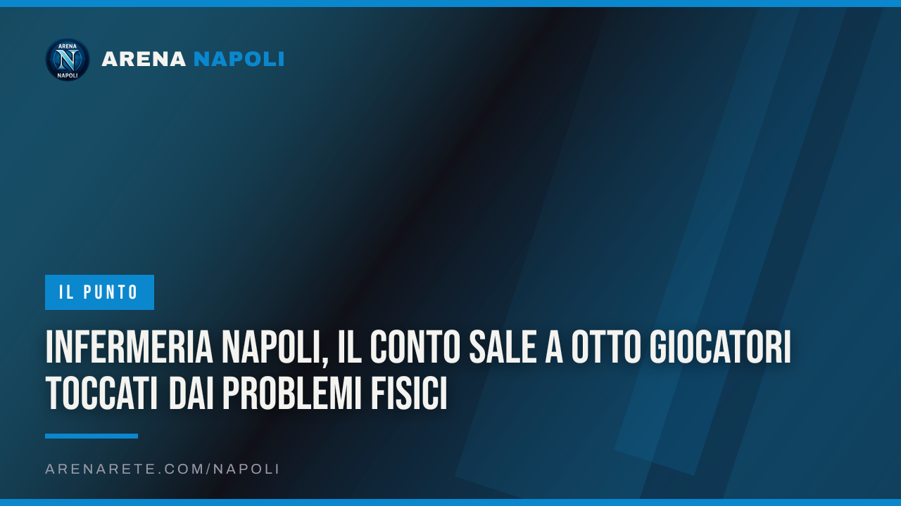 Infermeria Napoli, il conto sale a otto giocatori toccati dai problemi fisici
