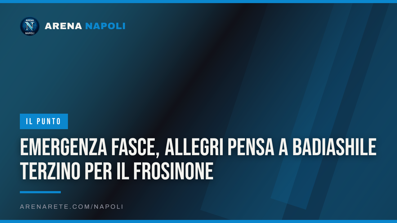 Emergenza fasce, Allegri pensa a Badiashile terzino per il Frosinone