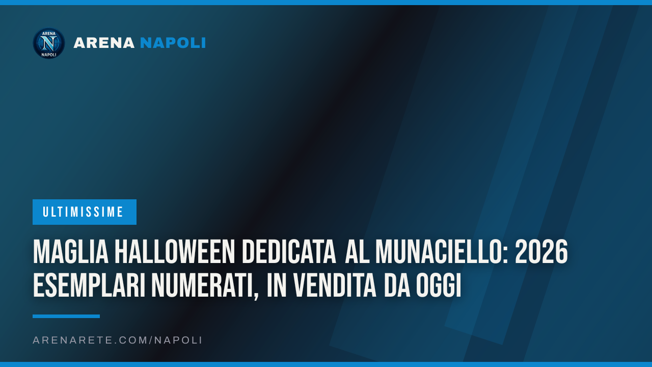 Maglia Halloween dedicata al Munaciello: 2026 esemplari numerati, in vendita da oggi