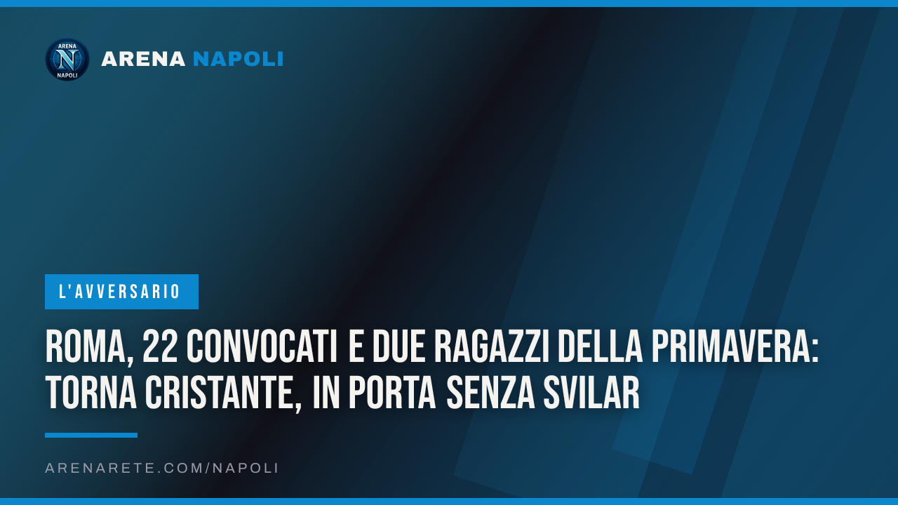 Roma, 22 convocati e due ragazzi della Primavera: torna Cristante, in porta senza Svilar