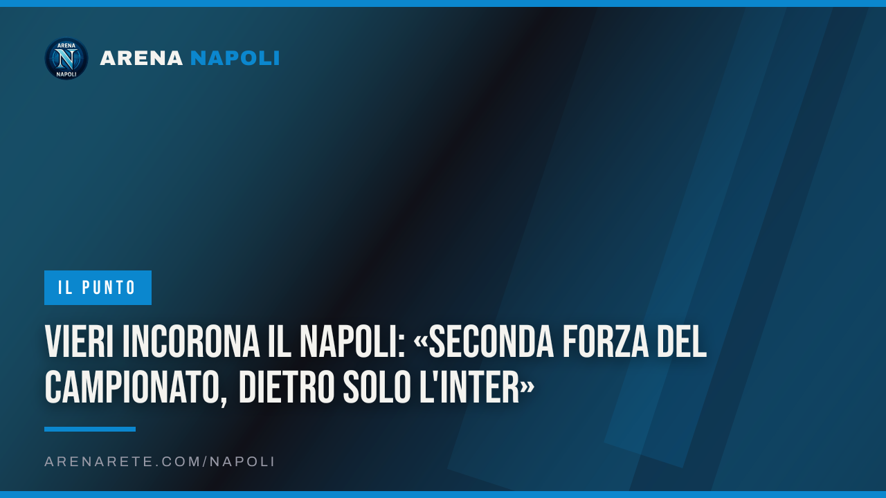 Vieri incorona il Napoli: «Seconda forza del campionato, dietro solo l'Inter»