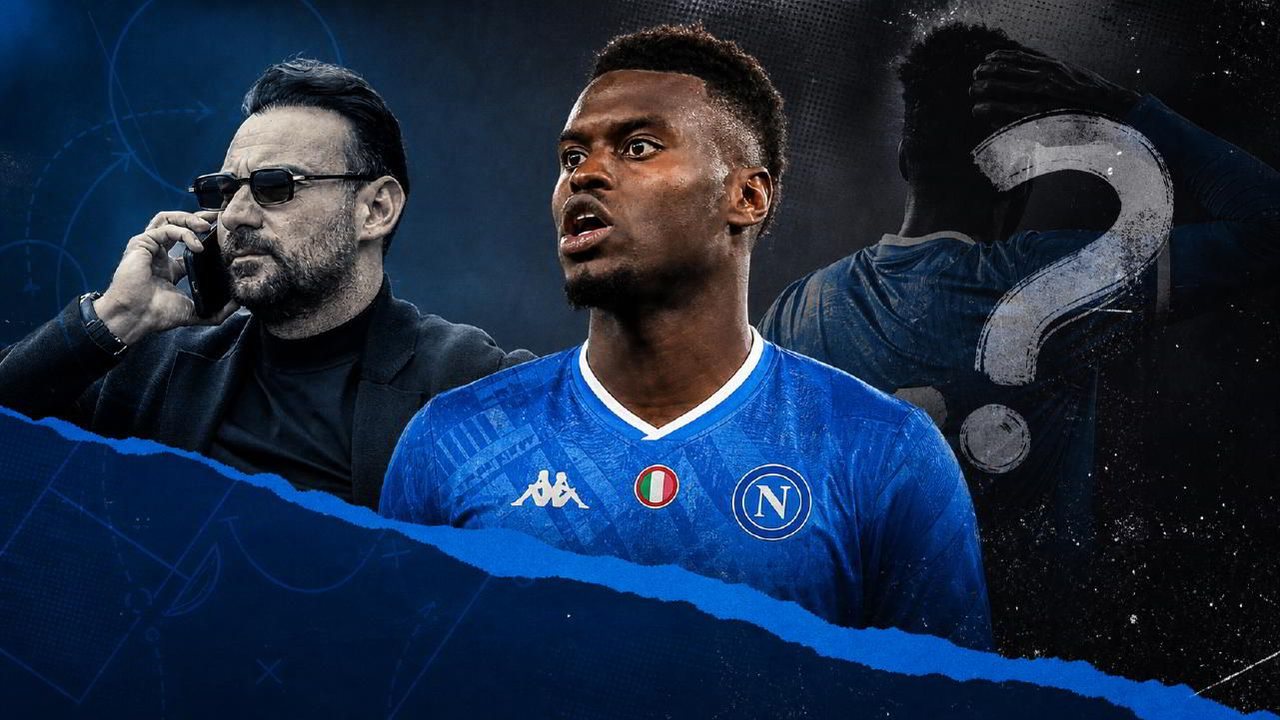 Badiashile con la maglia del SSC Napoli