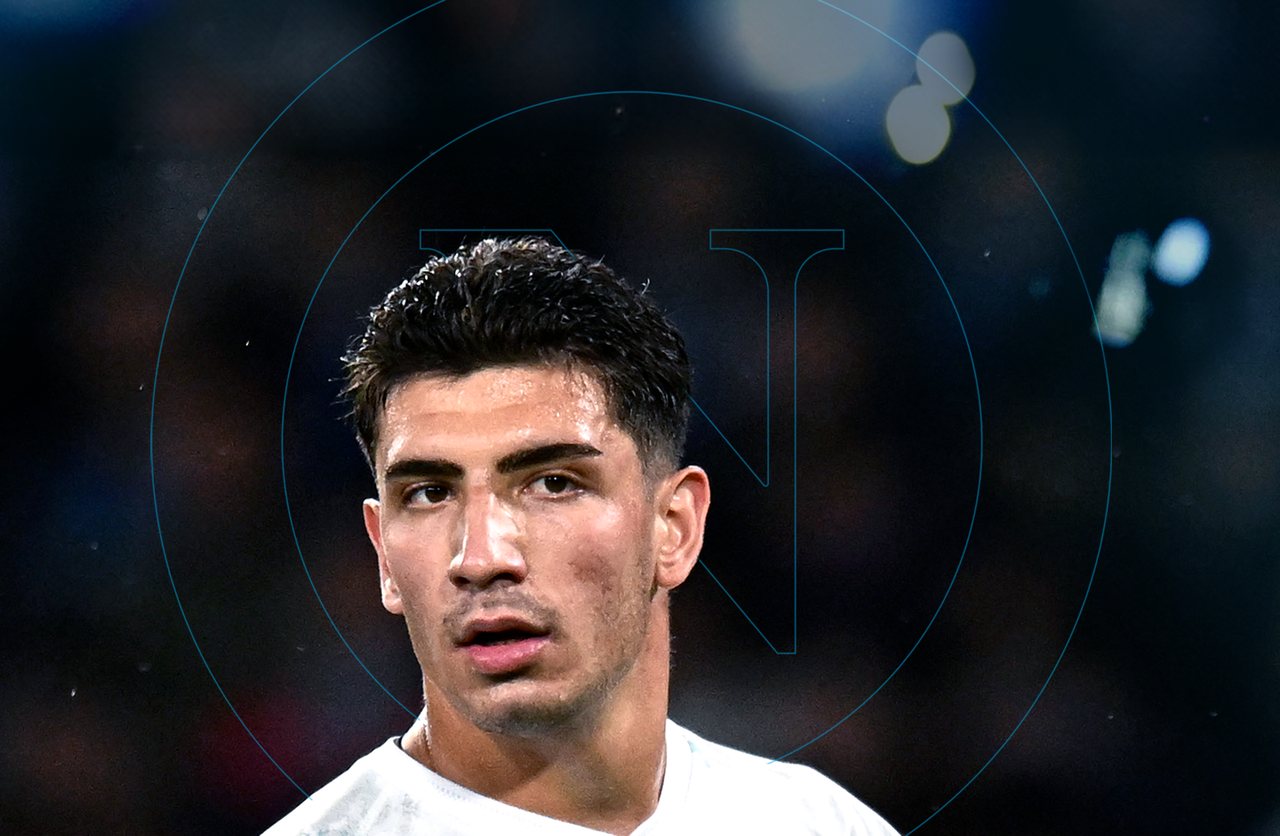 Marianucci con la maglia del SSC Napoli