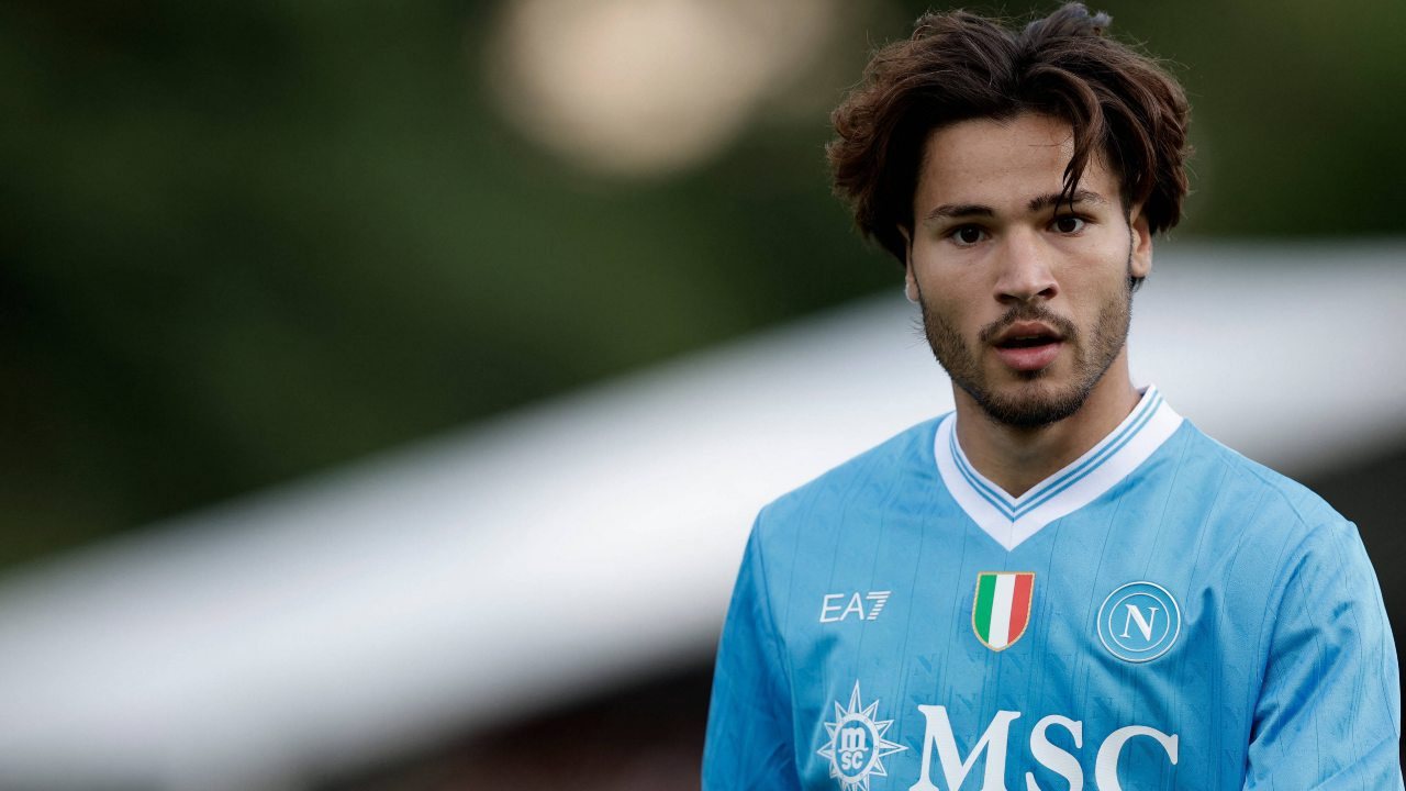 Vergara con la maglia del SSC Napoli