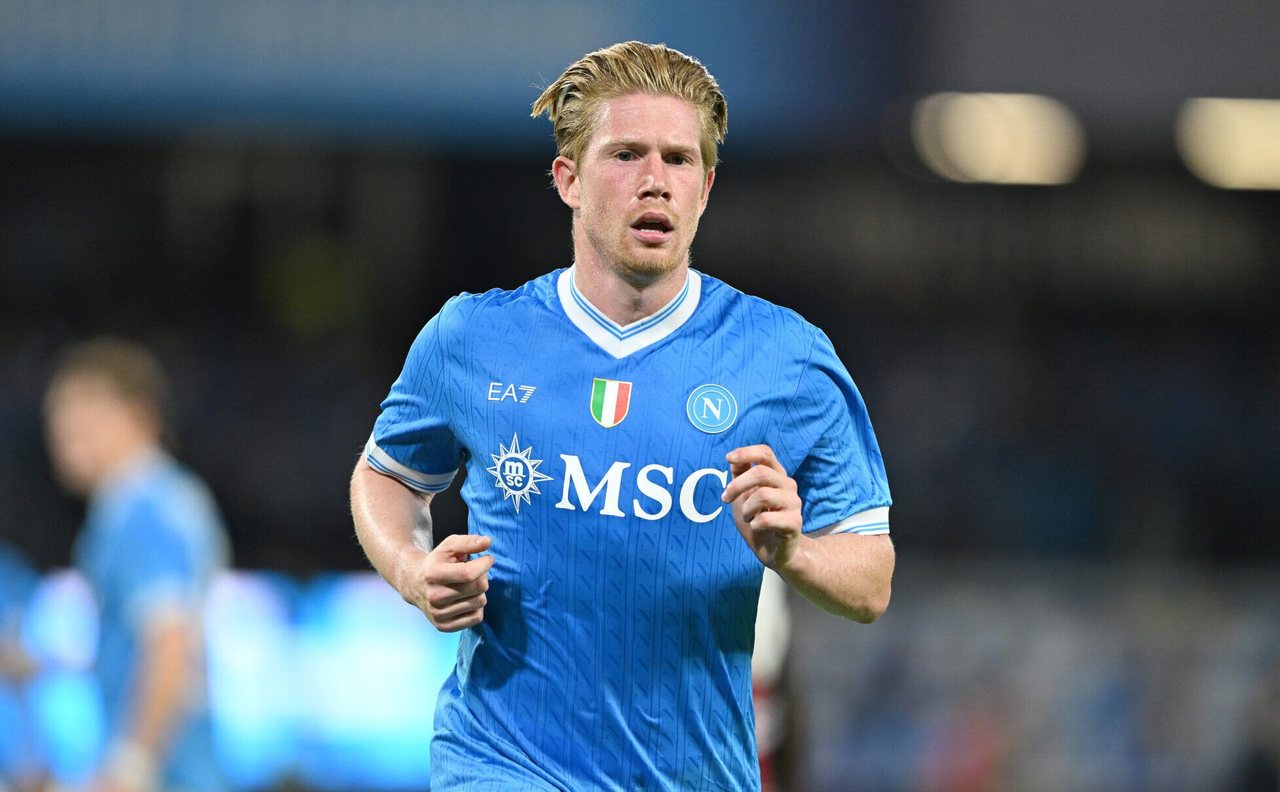 De Bruyne con la maglia del Napoli