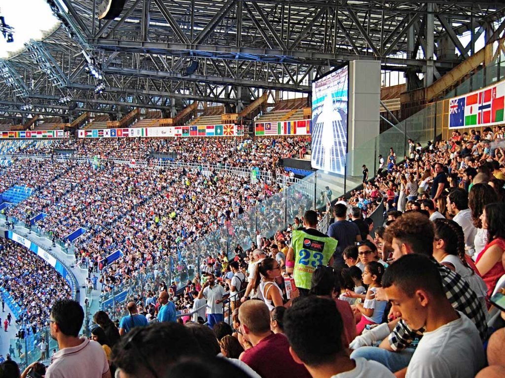 Lo stadio Diego Armando Maradona di Napoli