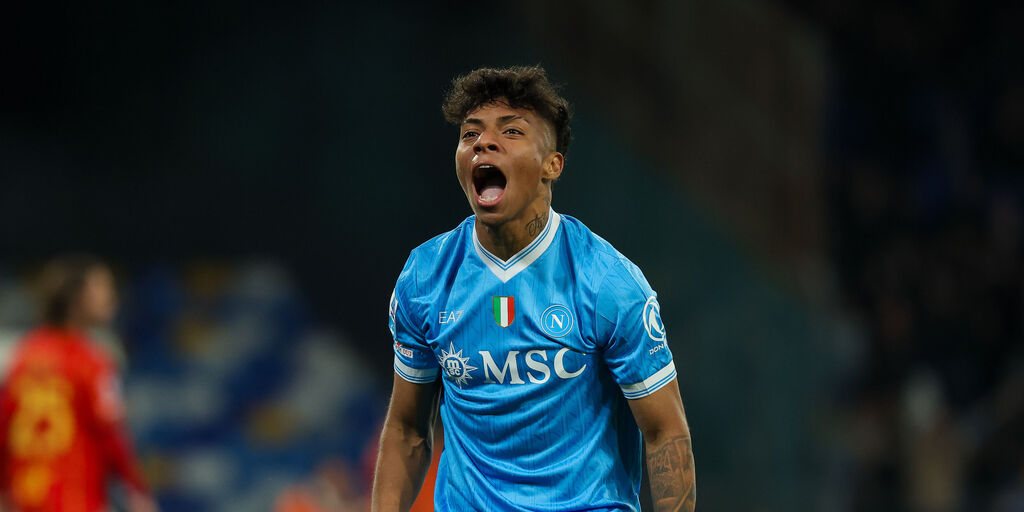Santos con la maglia del SSC Napoli