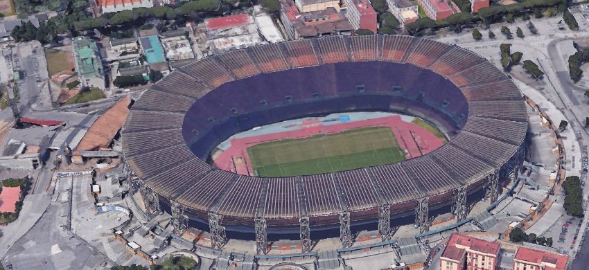 Lo stadio Diego Armando Maradona di Napoli