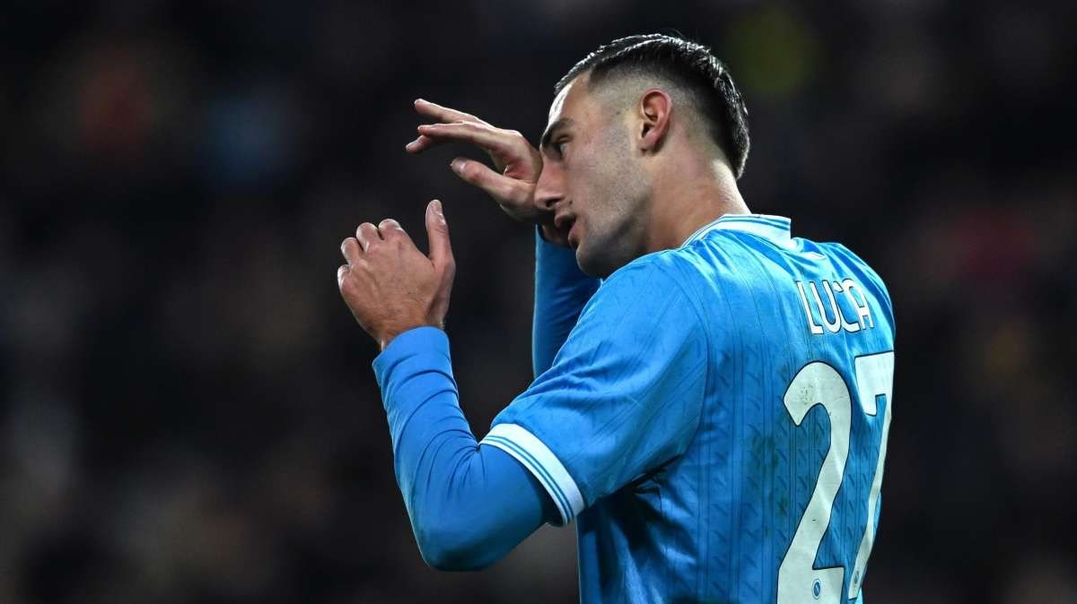 Lucca con la maglia del Napoli