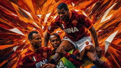 Il popolo dei giallorossi al Stadio Olimpico