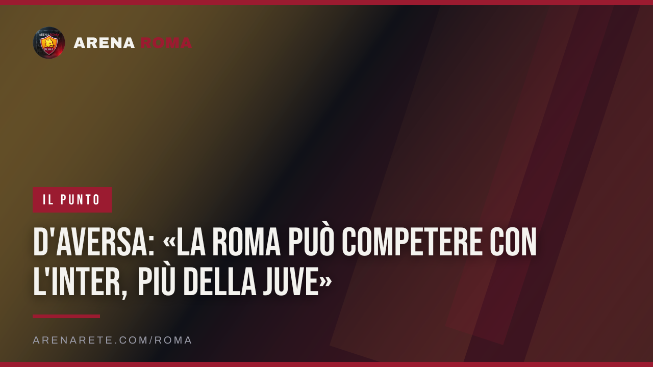 D'Aversa: «La Roma può competere con l'Inter, più della Juve»