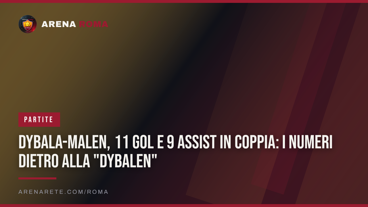 Dybala-Malen, 11 gol e 9 assist in coppia: i numeri dietro alla "Dybalen"