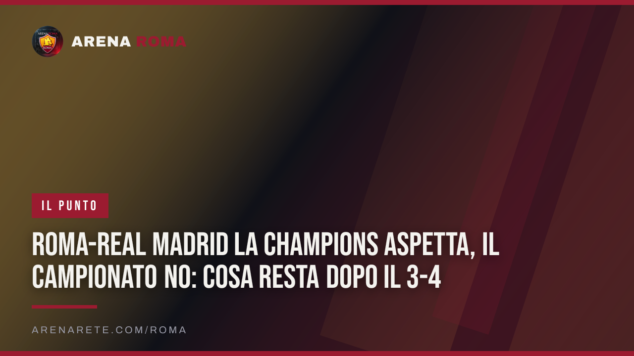 Roma-Real Madrid La Champions aspetta, il campionato no: cosa resta dopo il 3-4