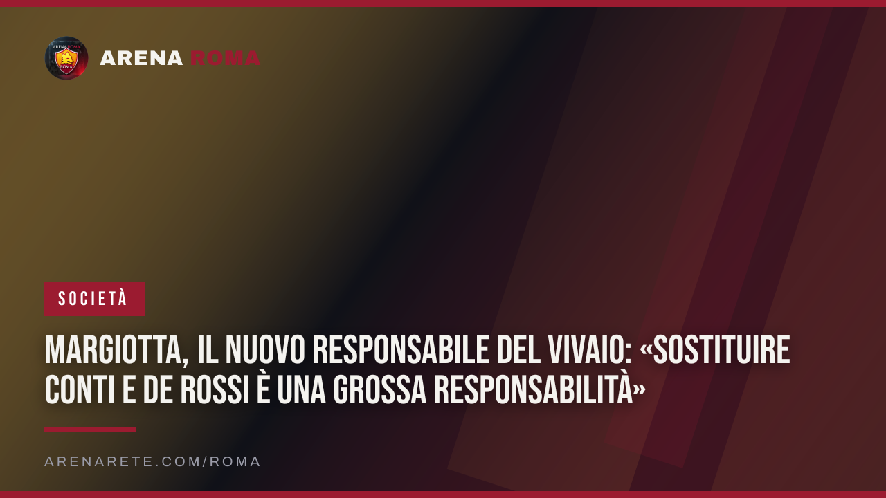 Margiotta, il nuovo responsabile del vivaio: «Sostituire Conti e De Rossi è una grossa responsabilità»