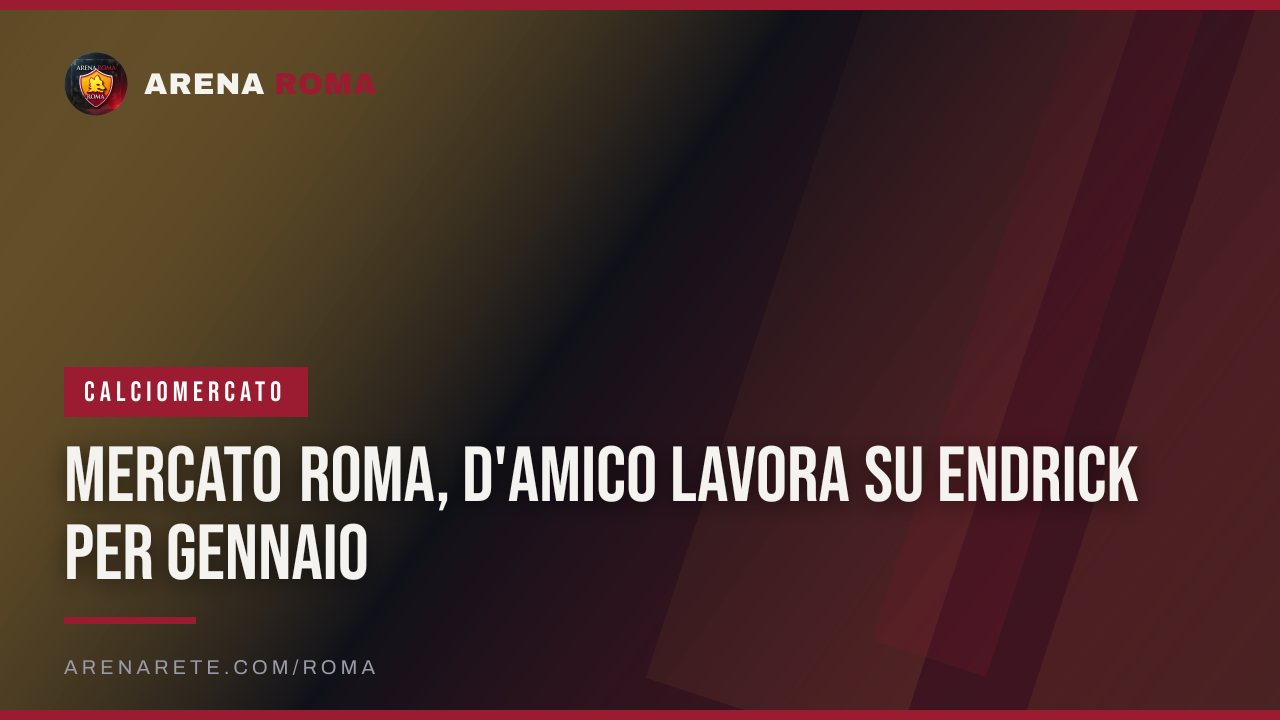Mercato Roma, D'Amico lavora su Endrick per gennaio